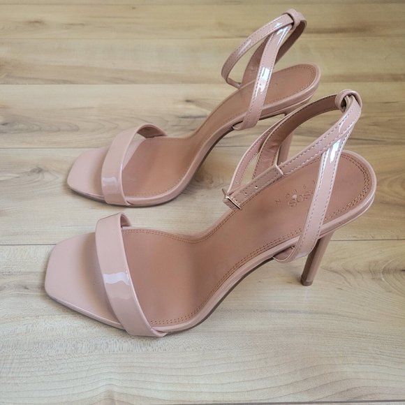 Asos Design Neva Barely There Heeled Sandals Nude Size 10 - Picture 4 of 10